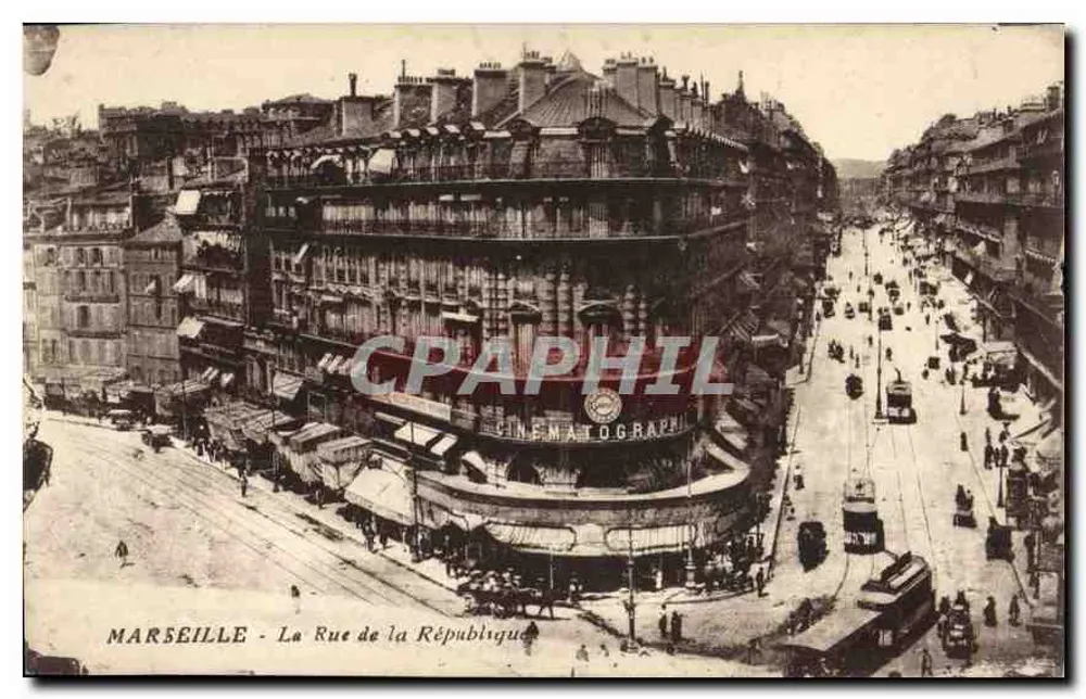 Marseille - A Rua da República — Cinematografia — editor não visível - Frente