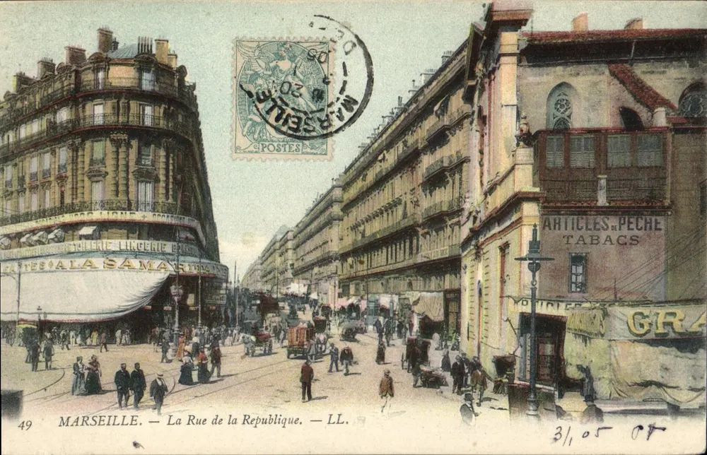 Marselha — A Rua da República — LL. n°49 - Frente