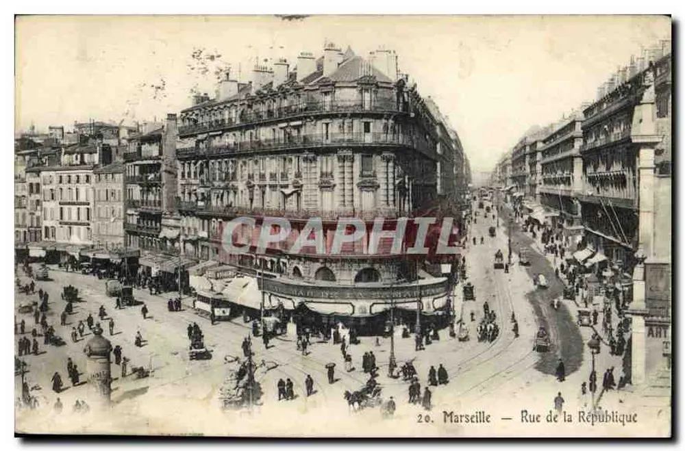 Marselha — Rue de la République — editor Art - Frente