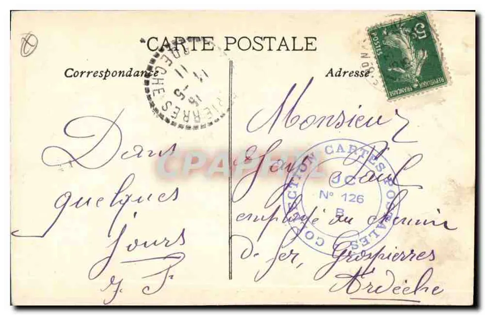 Marselha — Rue de la République — PB - Verso