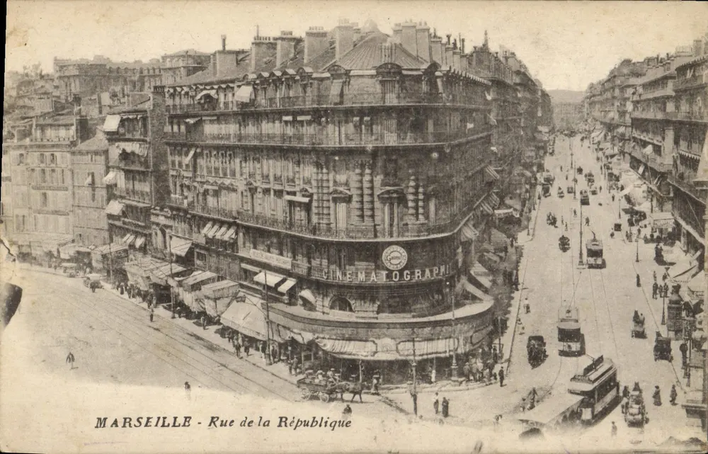 Marselha - Rue de la République — Cinématographie — editor não identificado - Frente