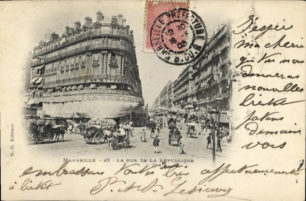 Marseille - A Rua da República — N.G. Editora, n°28 - Frente