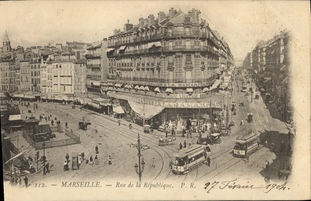 Marseille — Rue de la République — Editor P.R. n°112 - Frente