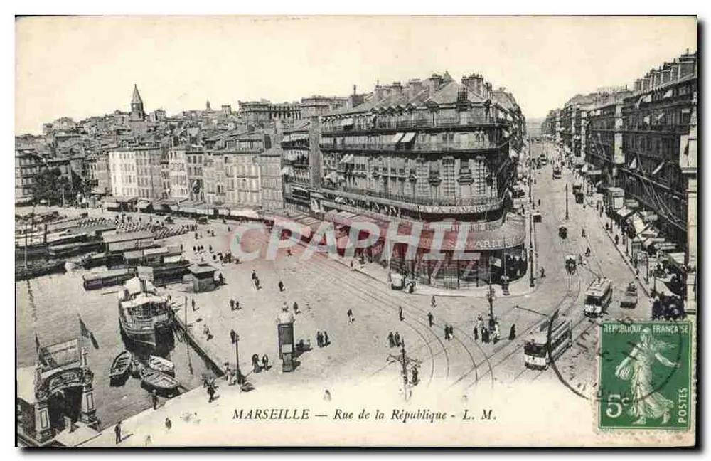 Marselha — Rue de la République — L. M. - Frente