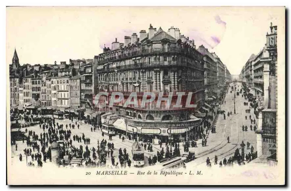Marseille — Rue de la République — L. M. - Frente