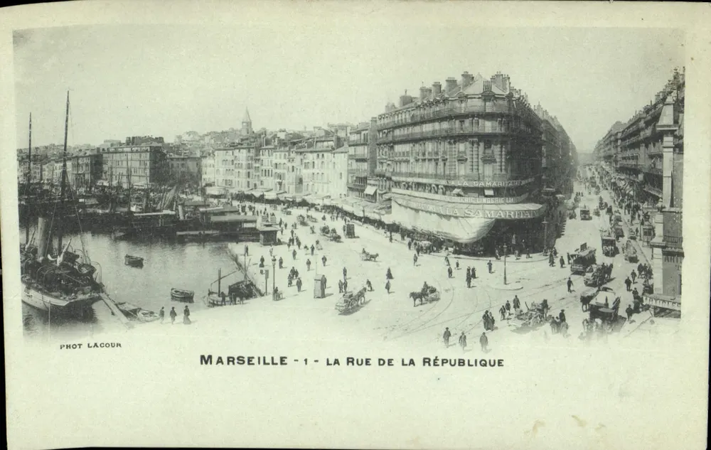Marseille - A Rue de la République — Phot Lacour, n°1 - Frente