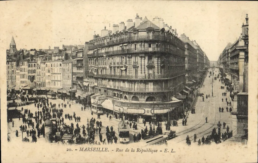 Marseille - Rue de la République — E. L. n°20 - Frente