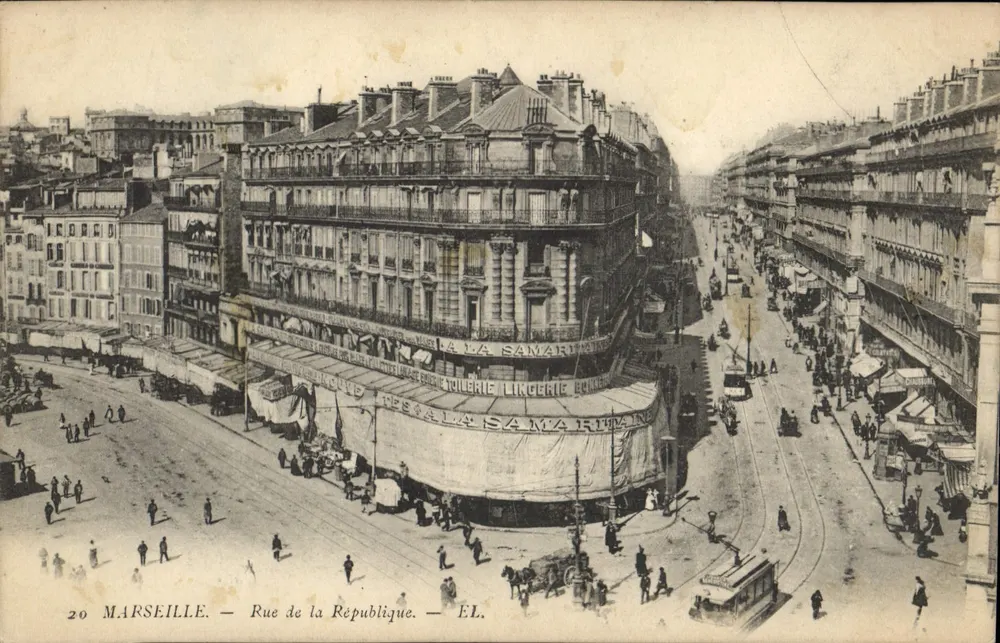 Marseille — Rue de la République — Editor EL, n°20 - Frente