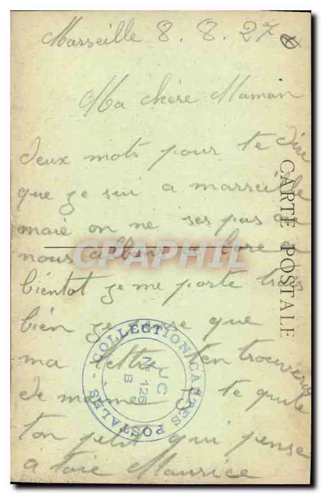 Marseille — Rue de la République — editor não visível - Verso