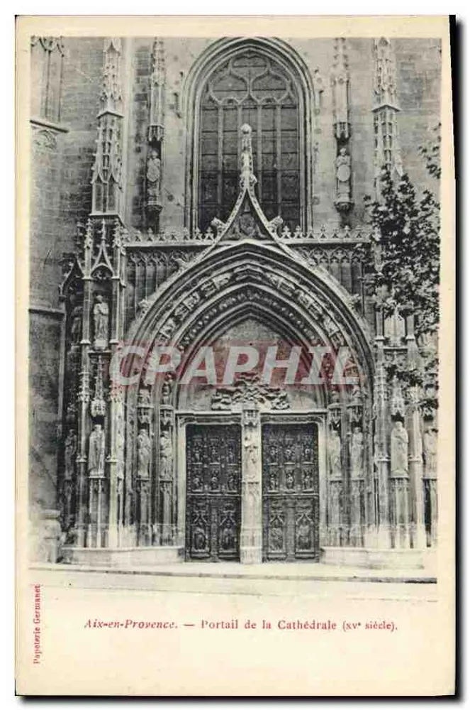 Aix-en-Provence — Portal der Kathedrale (15. Jahrhundert) — Pyroverie Germanet - Vorderseite