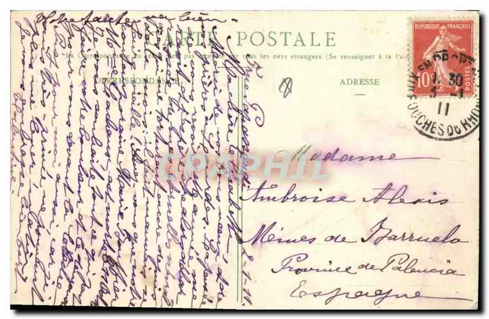 AIX-EN-PROVENCE — Der Portikus der Kathedrale — Verlag R. Jaussaud - Rückseite