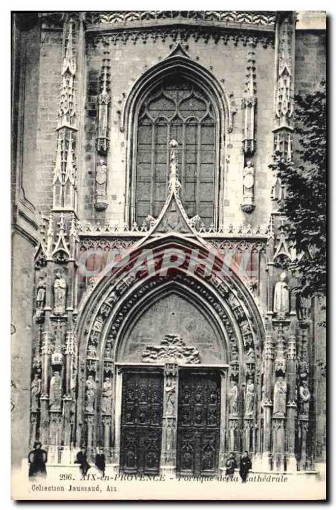 Aix-en-Provence — Portal der Kathedrale — Sammlung Jaussaud, Aix - Vorderseite
