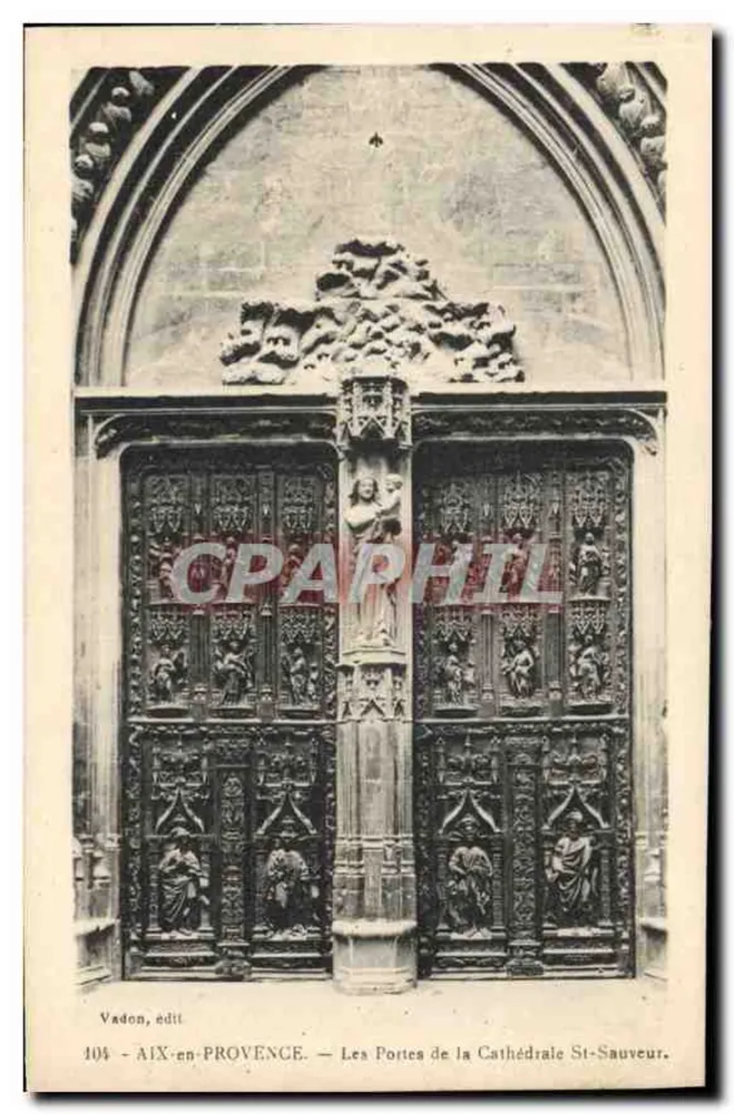 AIX-en-PROVENCE — Die Tore der Kathedrale Saint-Sauveur — Vadon, Verlag - Vorderseite