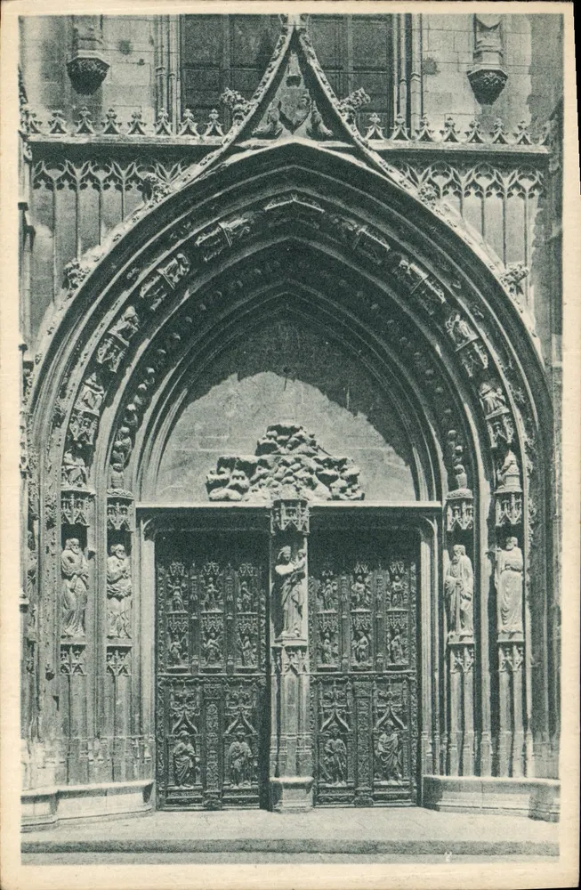 Aix-en-Provence — Portal der Kathedrale Saint-Sauveur — J. Goulard, Verlag in Aix-en-Provence - Vorderseite