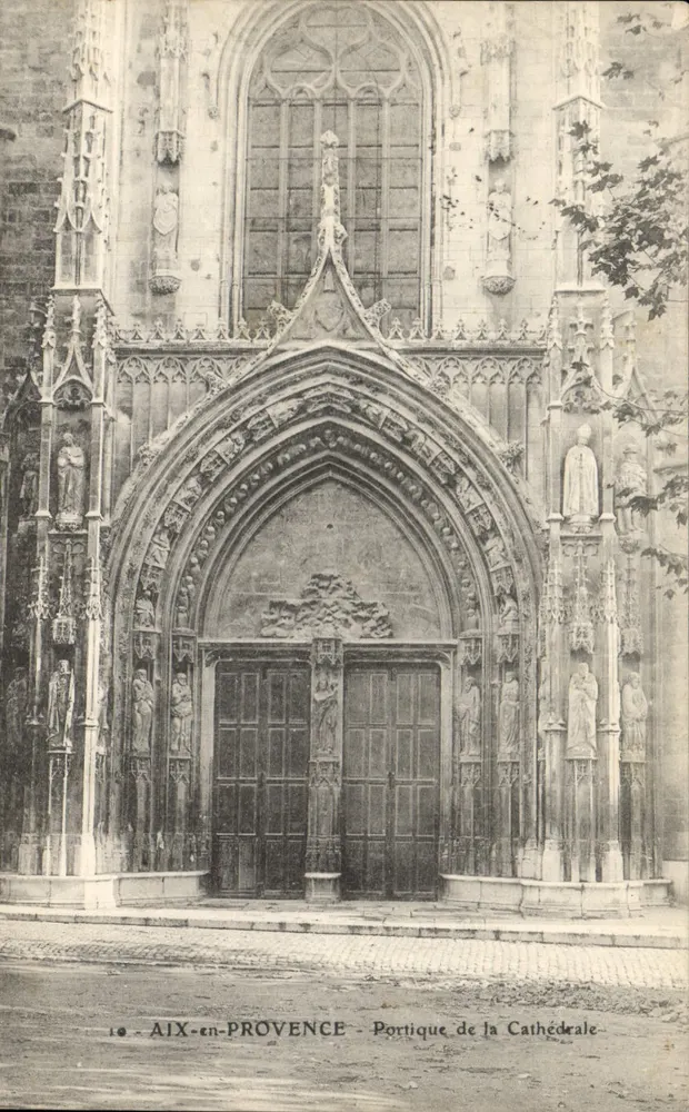 Aix-en-Provence — Portikus der Kathedrale — unbekannter Verlag, Nr. 10 - Vorderseite