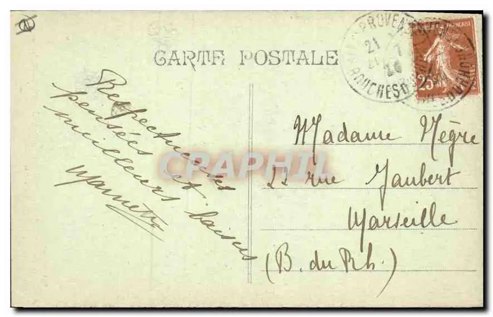 Aix-en-Provence — Tor zur Kathedrale Saint-Sauveur, Die Sibyllen — Verlag Risert - Rückseite