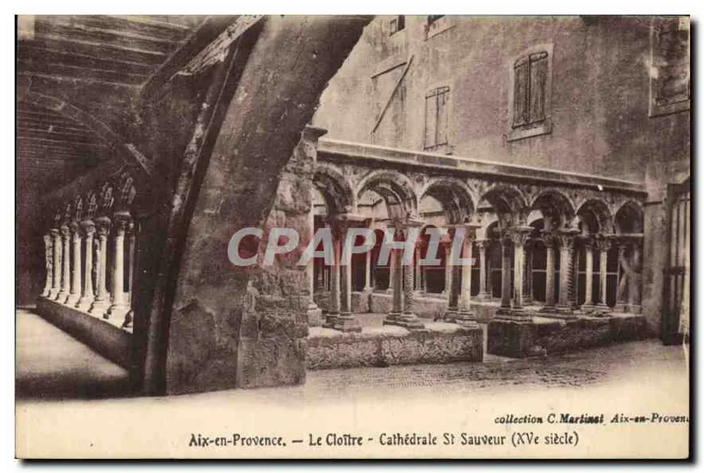 Aix-en-Provence — Der Cloister - Kathedrale Saint Sauveur (15. Jahrhundert) — Sammlung C. Martimai - Vorderseite