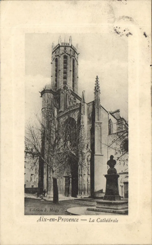Aix-en-Provence — A Catedral — Edição J. Mégy - Frente
