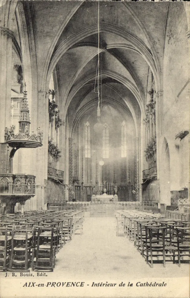 AIX-en-PROVENCE - Interior da Catedral — J. B. Bouis, Edit. - Frente