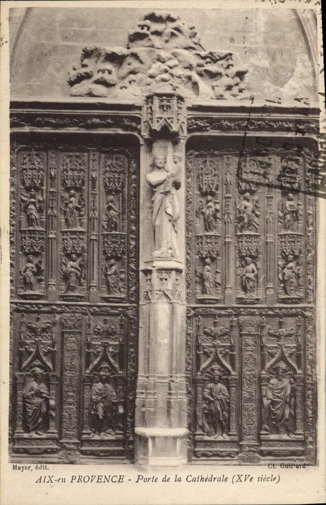 Aix-en-Provence — Tor der Kathedrale (15. Jahrhundert) — Mayer, Verlag - Vorderseite