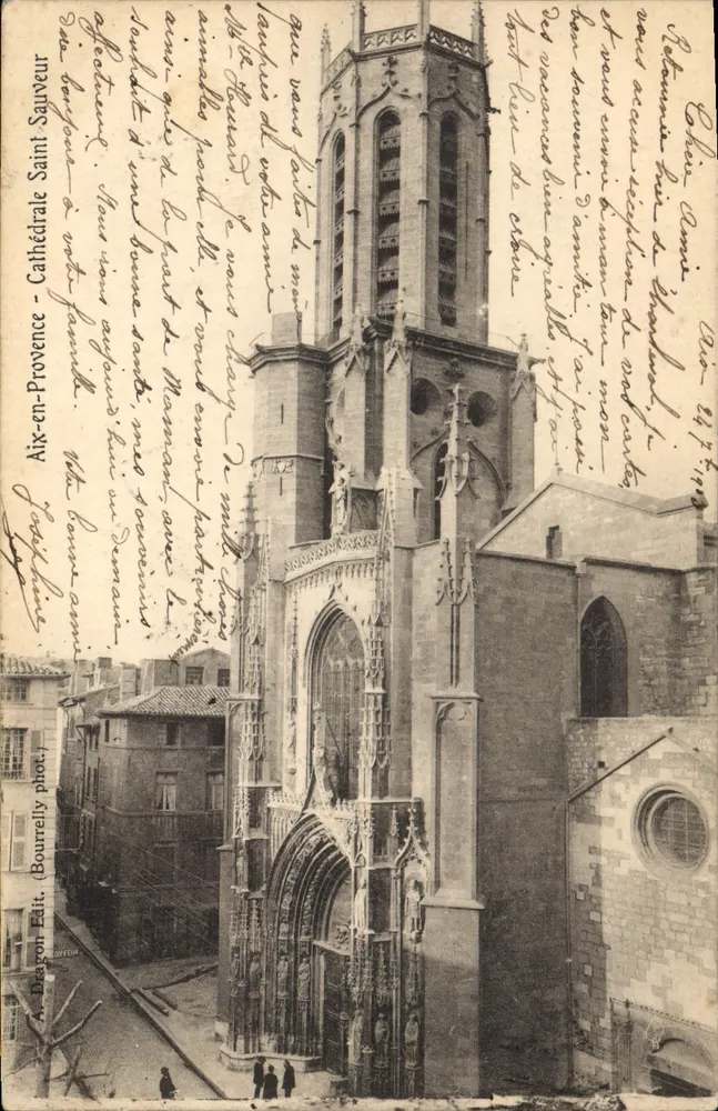 Kathedrale Saint-Sauveur — Aix-en-Provence — A. Bourrelly phot. (Bourgon Édit.) - Vorderseite