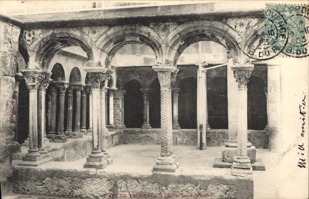 Aix-en-Provence — Claustro de Saint-Sauveur — editor desconhecido, número de série não visível - Frente