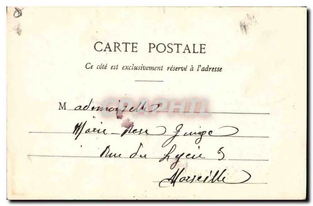Aix-en-Provence — Claustro de Saint-Sauveur — editor desconhecido, número de série não visível - Verso