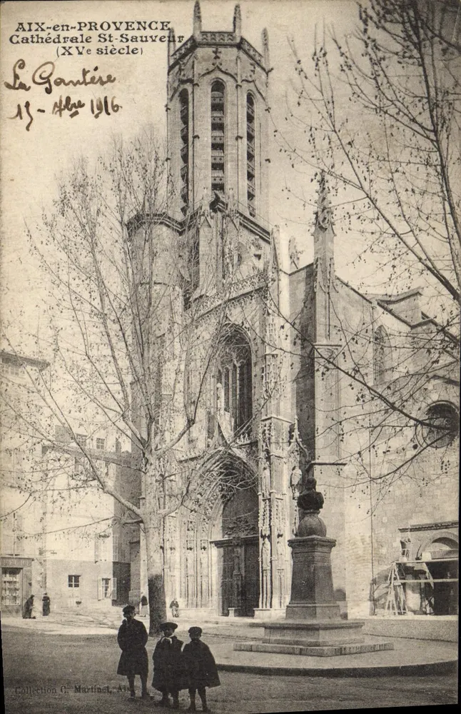 Aix-en-Provence — Kathedrale Saint-Sauveur (15. Jahrhundert) — La Pantière, n° 13-44, 1916 - Vorderseite