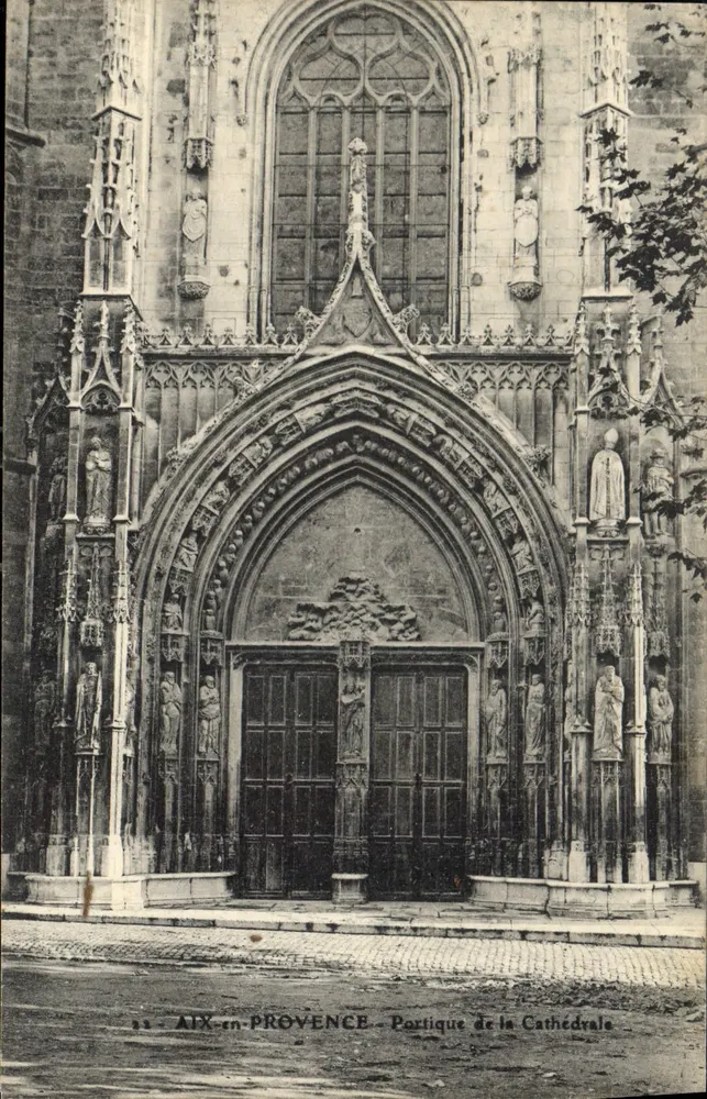 Aix-en-Provence — Gotischer Portikus der Kathedrale — unbekannter Verleger, Nr. 53 - Vorderseite