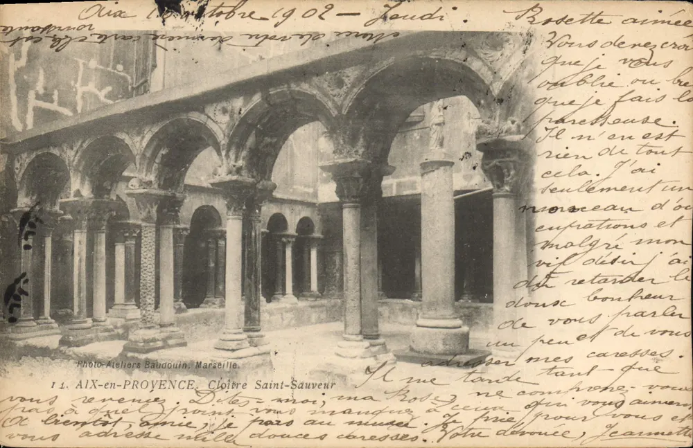 Cloître Saint-Sauveur — Aix-en-Provence — Photo-Ateliers Baudouin, Marseille - Frente