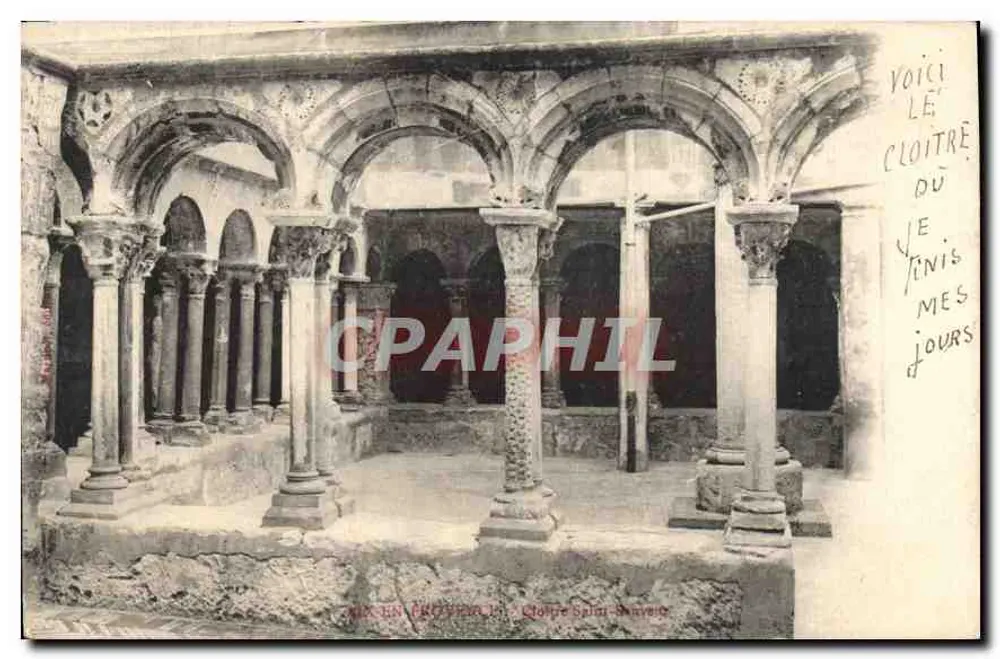 Cloître Saint-Évènèt — Aix-en-Provence — editor não identificado, número de série não visível - Frente