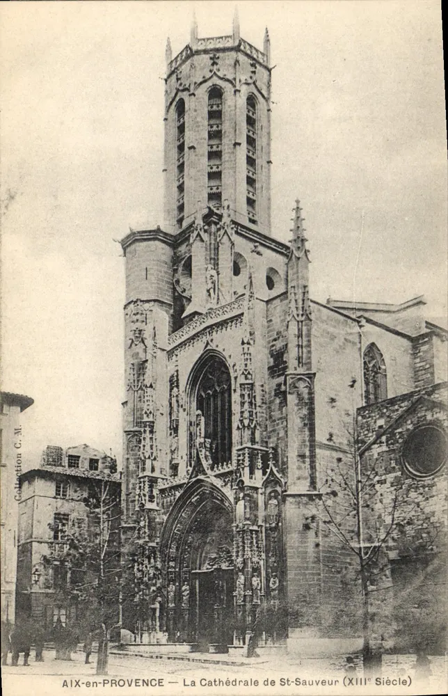 Aix-en-Provence — Die Kathedrale von St-Sauveur (13. Jahrhundert) — Sammlung C.M. - Vorderseite