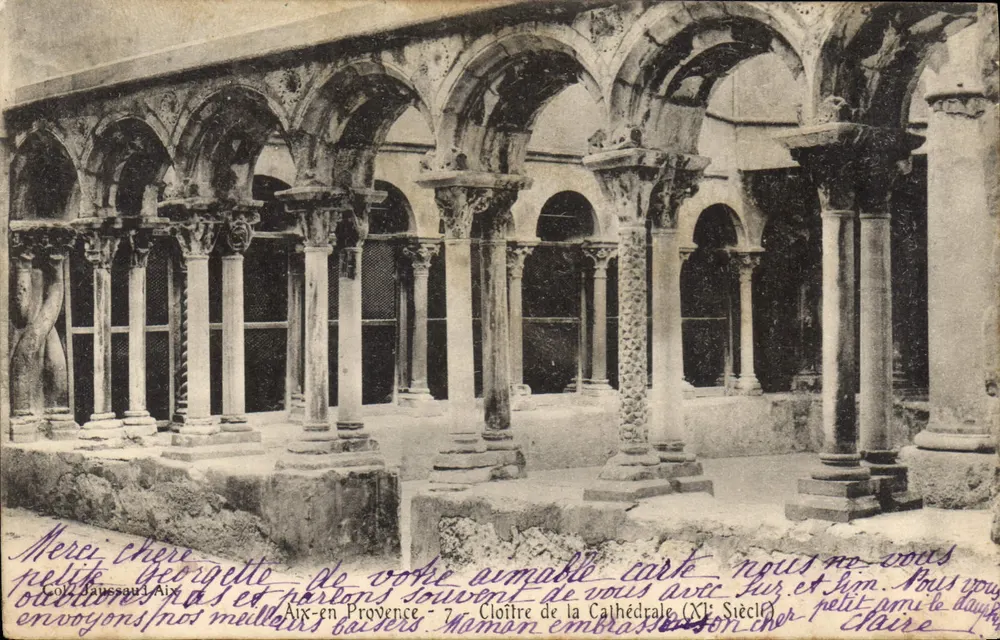 Aix-en-Provence — Claustro da Catedral (século XI) — G. Jaussaud, n°7 - Frente