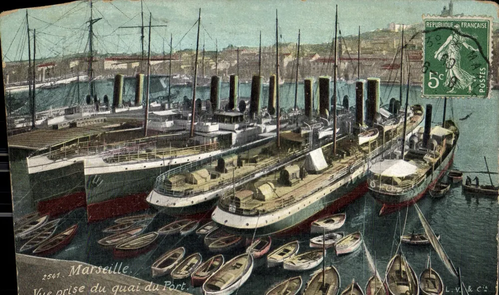 Marseille — Ansicht vom Hafensteig — L.V. & Cie, n°2541 - Vorderseite