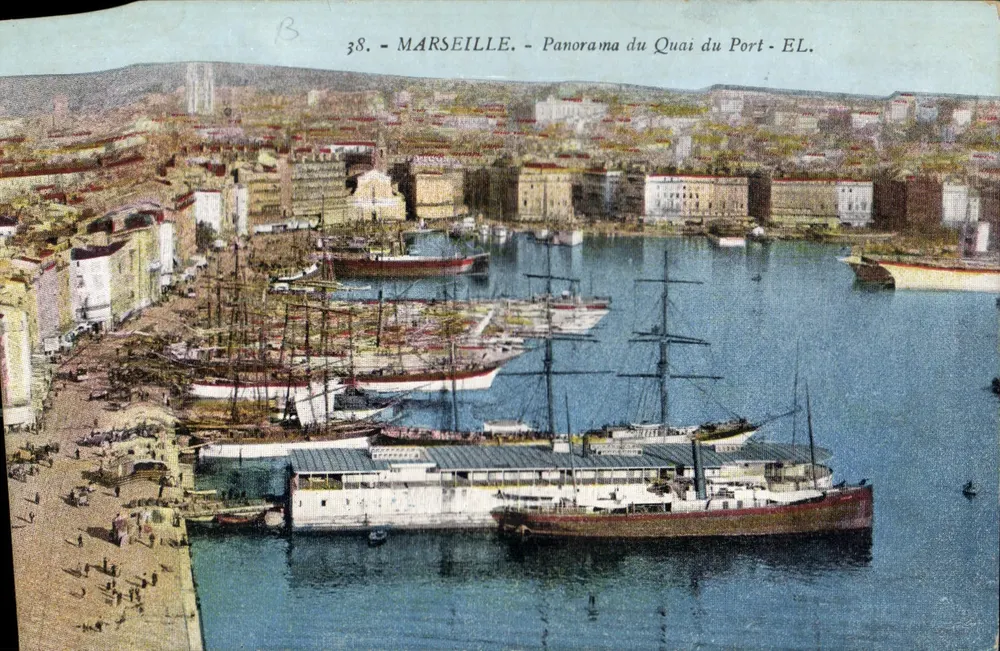 MARSEILLE — Panorama des Hafendamms — EL. — n°38 - Vorderseite