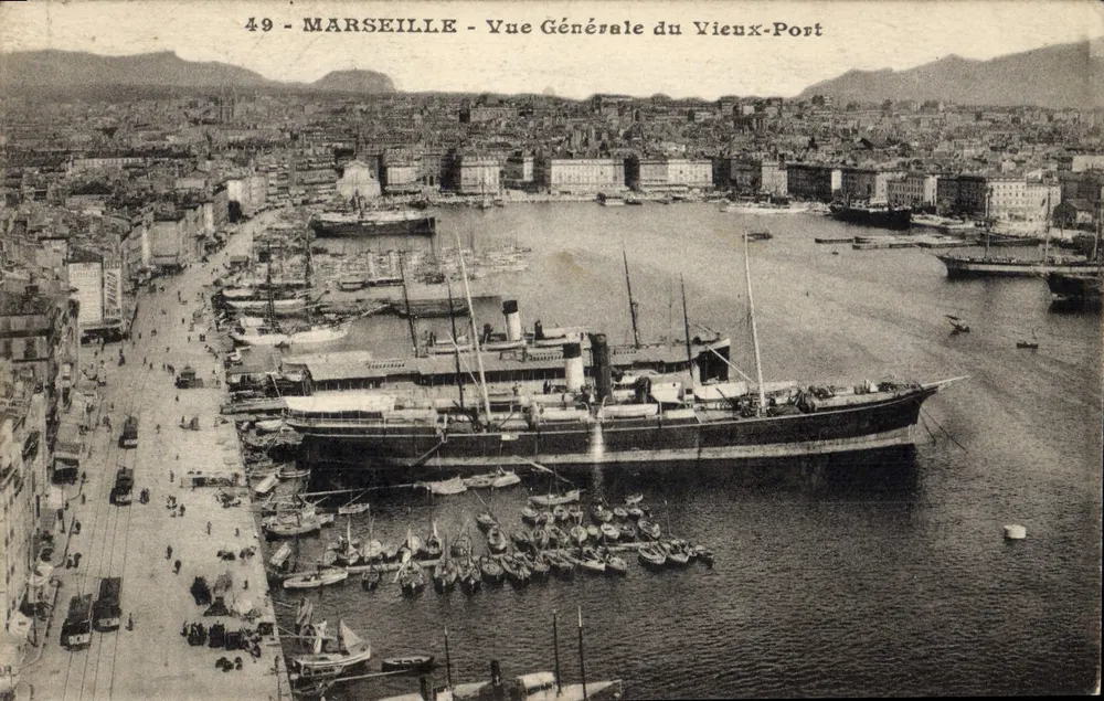Marseille — Allgemeiner Blick auf den Alten Hafen — Verlag unbekannt, Nr. 49 - Vorderseite