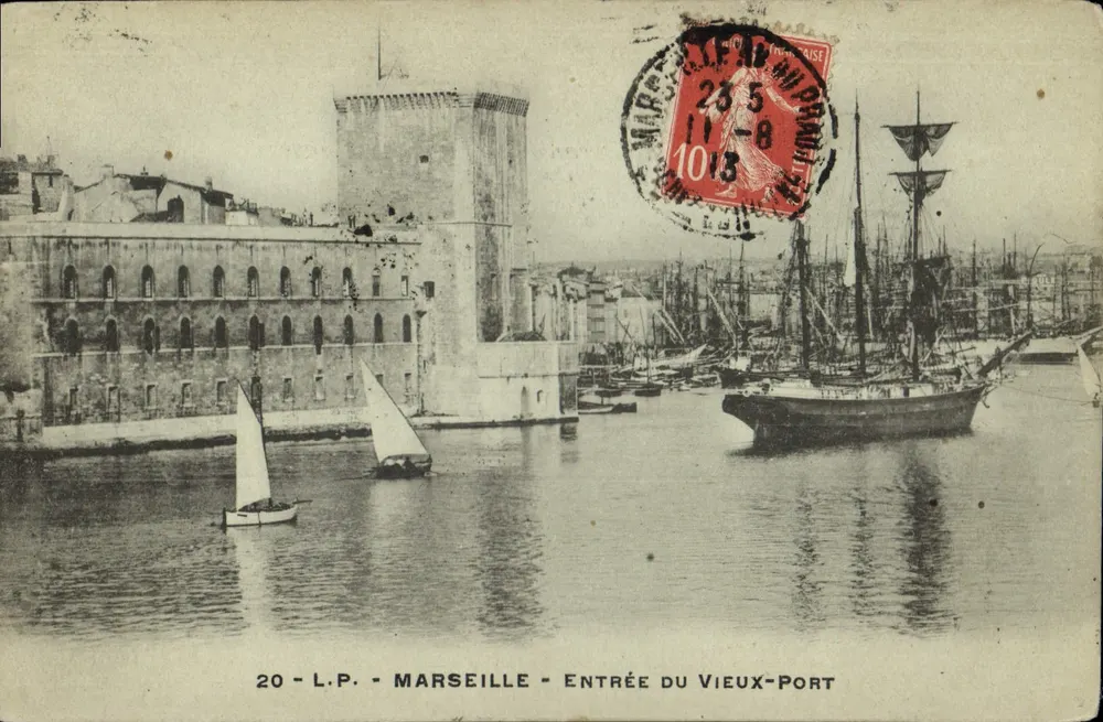 Marseille — Eingang zum Alten Hafen — L.P. n°20 - Vorderseite