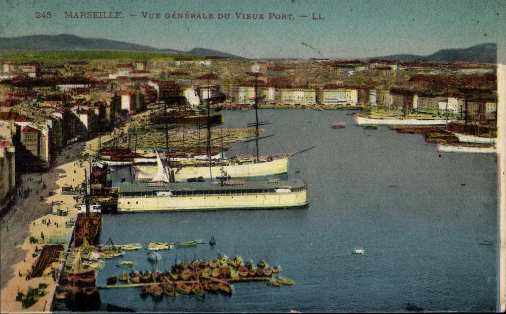 Marseille — Allgemeiner Blick auf den Alten Hafen — LL, n° 245 - Vorderseite