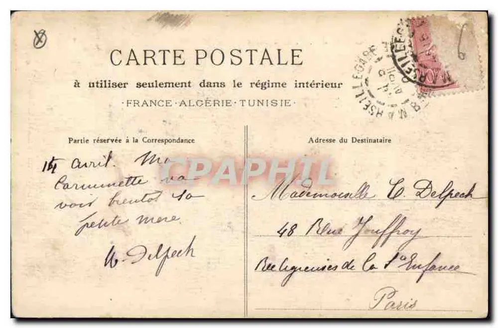 Marseille - Der alte Hafen & N.-D. de la Garde — Phototypie E. Lachour, n°41 - Rückseite