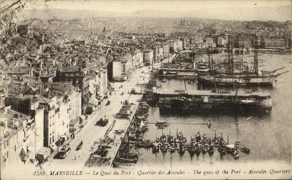 Marseille — Der Hafenkai - Viertel der Accoules — Verlag Novelles, Nr. 1589 - Vorderseite
