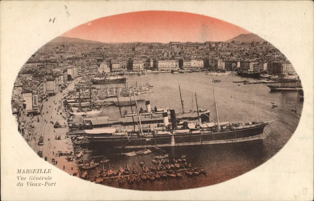 Marseille — Allgemeiner Blick auf den Alten Hafen — Verlag unbekannt, Nr. 30 - Vorderseite