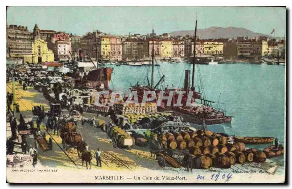 Marseille — Ein Stück vom Vieux-Port — IMP MOULLOT - MARSEILLE - Vorderseite