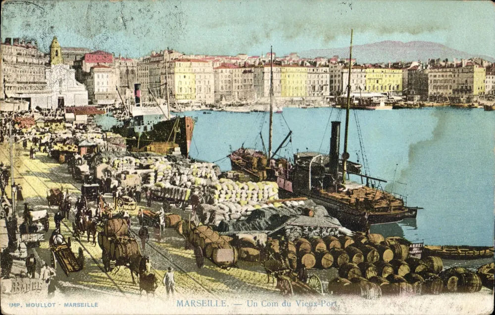Marseille — Ein Eckchen des Alten Hafens — IMP. MOULLOT - MARSEILLE - Vorderseite