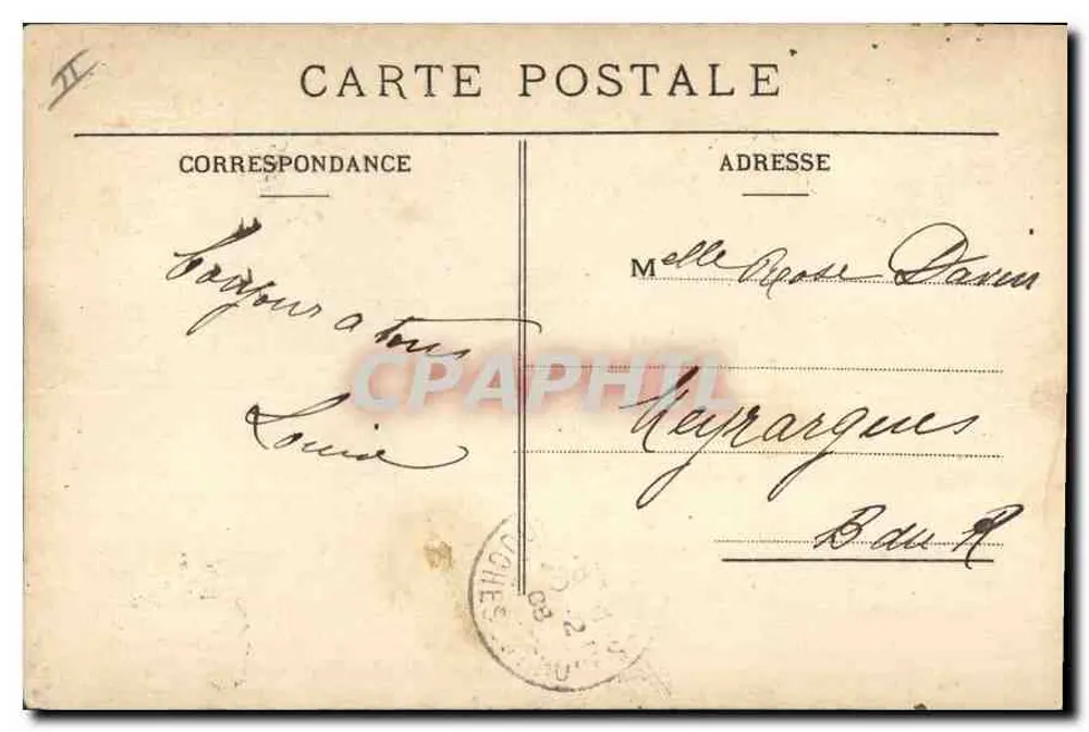 Marseille — Ein Eckchen des Alten Hafens — Impr. Mouelot-Marseille - Rückseite
