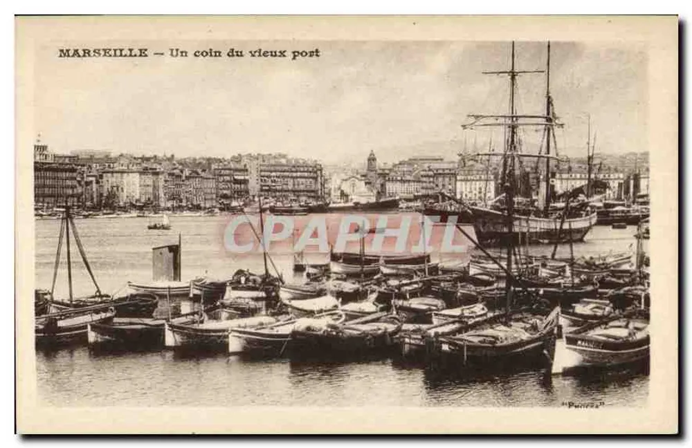 Marseille — Ein Eckbereich des alten Hafens — Punirez - Vorderseite