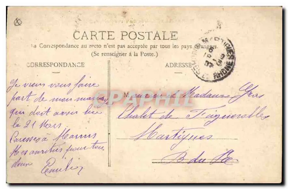 MARSEILLE - Eingang zum Vieux Port, N. 2 — Verlag nicht sichtbar - Rückseite