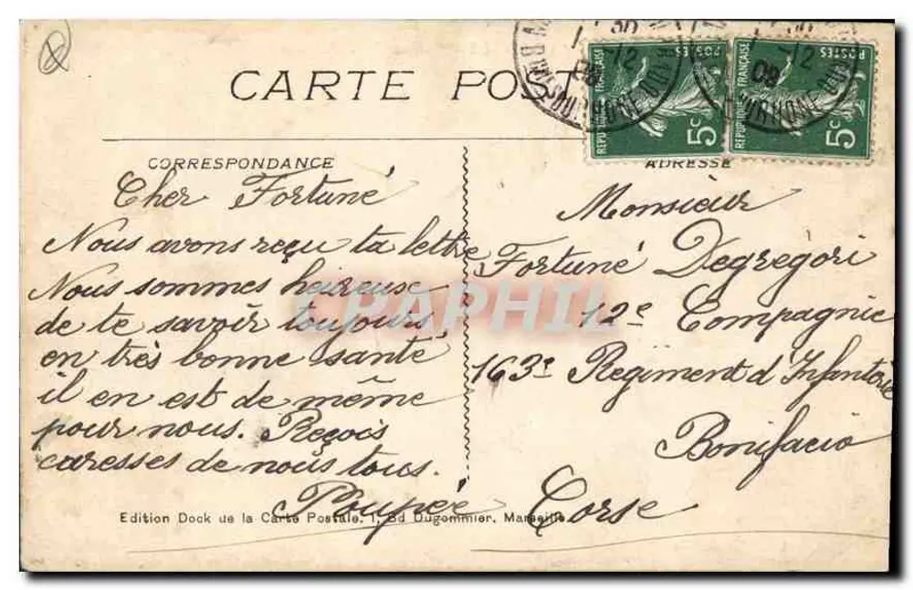 Marseille — Eingang zum Alten Hafen — Edition Dock de la Carte Postale, Ed. Dugommier - Rückseite