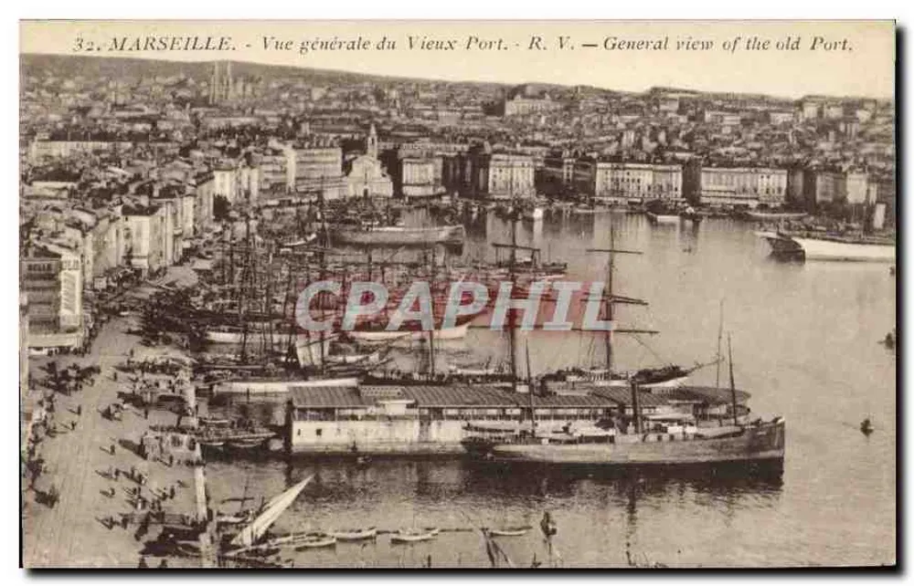 MARSEILLE - Allgemeiner Blick auf den Alten Hafen — R. V. - Vorderseite