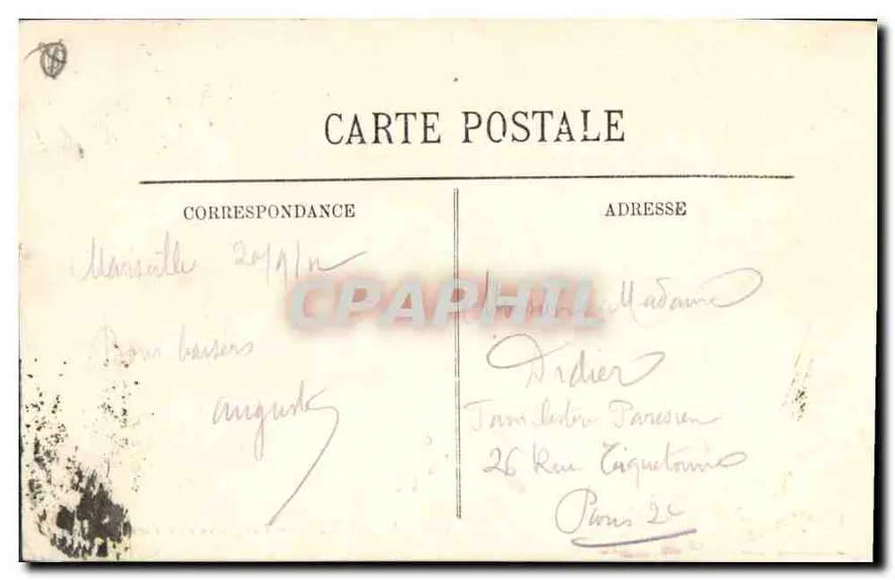 Marseille — Allgemeiner Blick auf den Hafen — Verlag: C. P. A. Nr. 245 - Rückseite