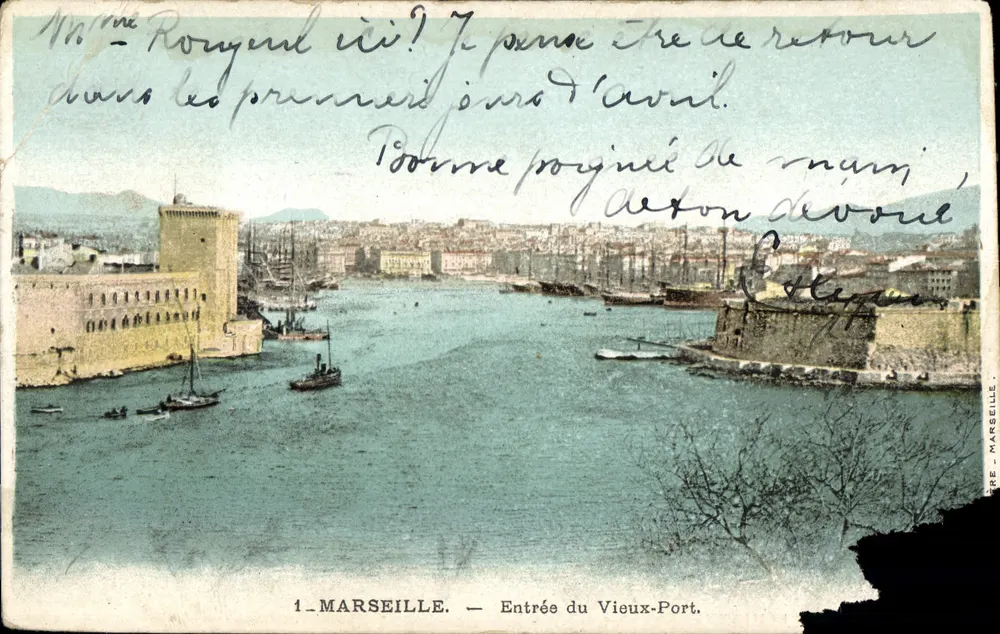 Marseille — Eingang zum Vieux-Port — Verlag: C. Héguer - Vorderseite